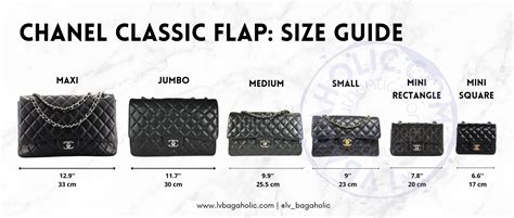 chanel bag sizes chart|Chanel small vs medium flap.